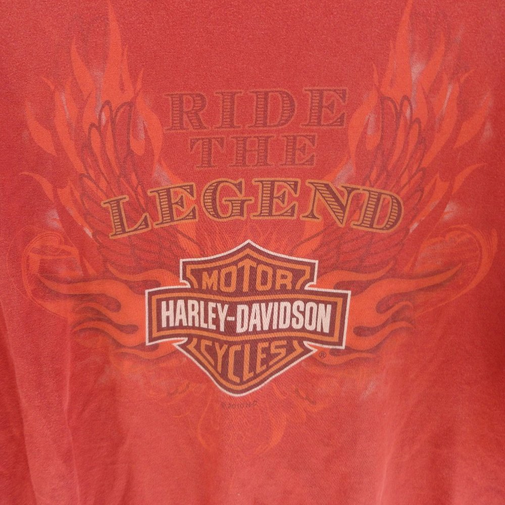 Harley Davidson Ride the Legend Flordia ~Shark Jaw graphic~EUC~Biker T - Picture 3 of 4